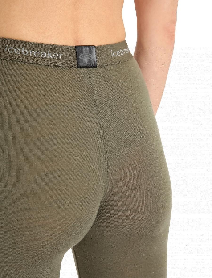 Icebreaker Merino 175 Everyday Thermal Leggings Női Base Layers Olivazöld | HU 1899BEXC